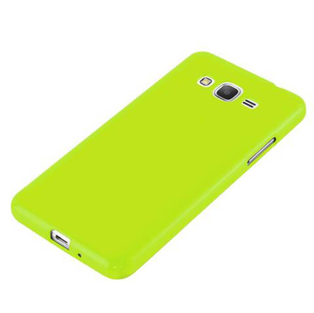 Cadorabo Schutzhülle für Samsung Galaxy GRAND PRIME Hülle in Grün TPU Etui Hülle Case Cover