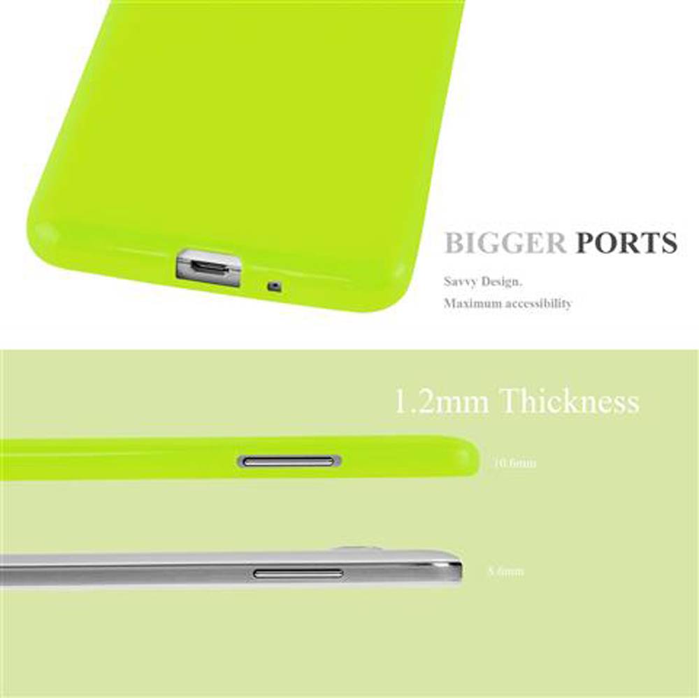 Cadorabo Schutzhülle für Samsung Galaxy GRAND PRIME Hülle in Grün TPU Etui Hülle Case Cover