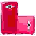 Cadorabo Schutzhülle für Samsung Galaxy J5 2015 Hülle in Rot TPU Etui Hülle Case Cover