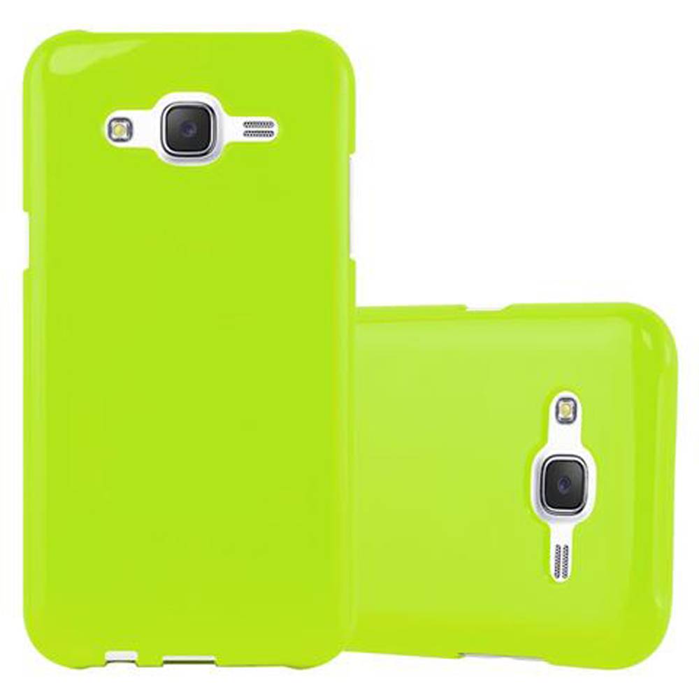 Cadorabo Schutzhülle für Samsung Galaxy J5 2015 Hülle in Grün TPU Etui Hülle Case Cover