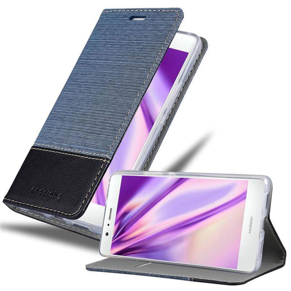 Cadorabo Hülle für Huawei P9 LITE 2016 / G9 LITE Schutzhülle in Blau Handy Hülle Etui Book Case Cover