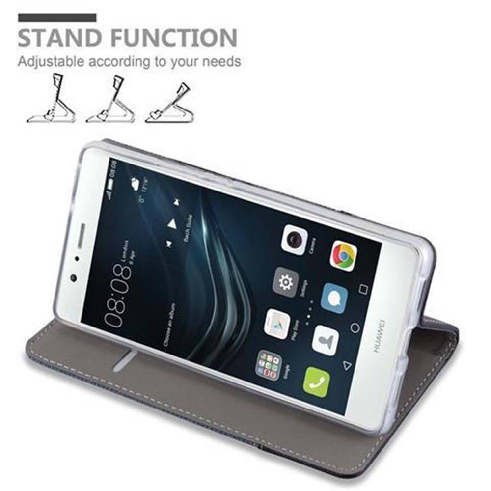 Cadorabo Hülle für Huawei P9 LITE 2016 / G9 LITE Schutzhülle in Blau Handy Hülle Etui Book Case Cover