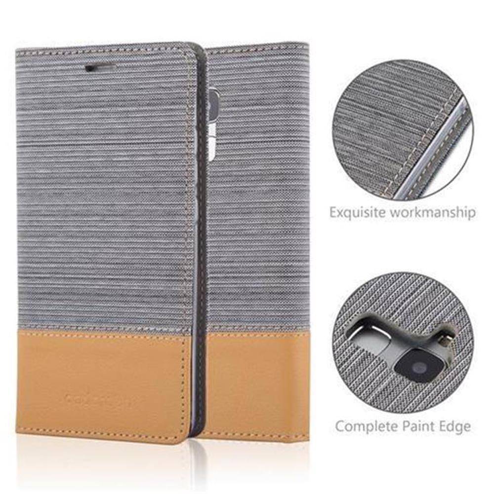 Cadorabo Hülle für Honor 5C Schutzhülle in Grau Handy Hülle Etui Book Case Cover