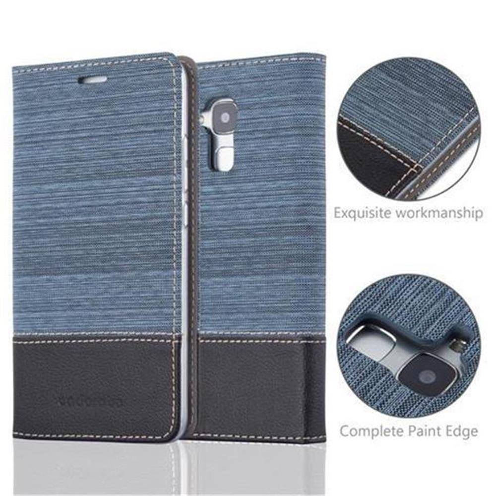 Cadorabo Hülle für Honor 5C Schutzhülle in Blau Handy Hülle Etui Book Case Cover