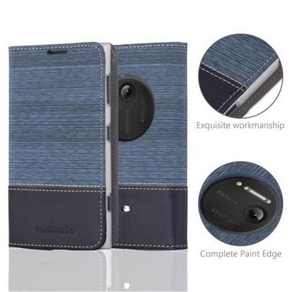 Cadorabo Hülle für Nokia Lumia 1020 Schutzhülle in Blau Handy Hülle Etui Book Case Cover