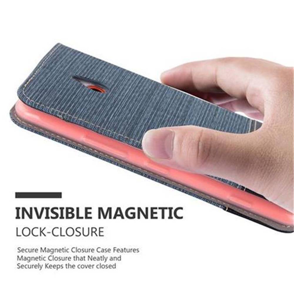 Cadorabo Hülle für Nokia Lumia 1320 Schutzhülle in Blau Handy Hülle Etui Book Case Cover