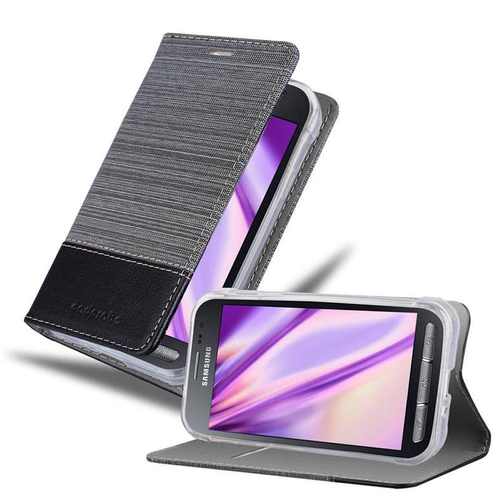Cadorabo Hülle für Samsung Galaxy XCover 3 Schutzhülle in Grau Handy Hülle Etui Book Case Cover