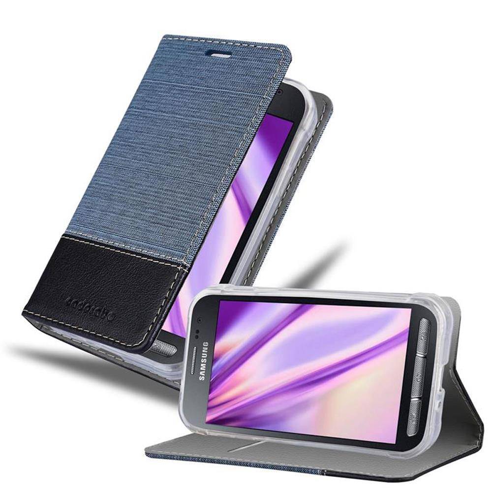 Cadorabo Hülle für Samsung Galaxy XCover 3 Schutzhülle in Blau Handy Hülle Etui Book Case Cover