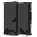 Cadorabo Hülle für Huawei ASCEND P7 Schutzhülle in Schwarz Handyhülle Book Tasche Case Etui Luxury