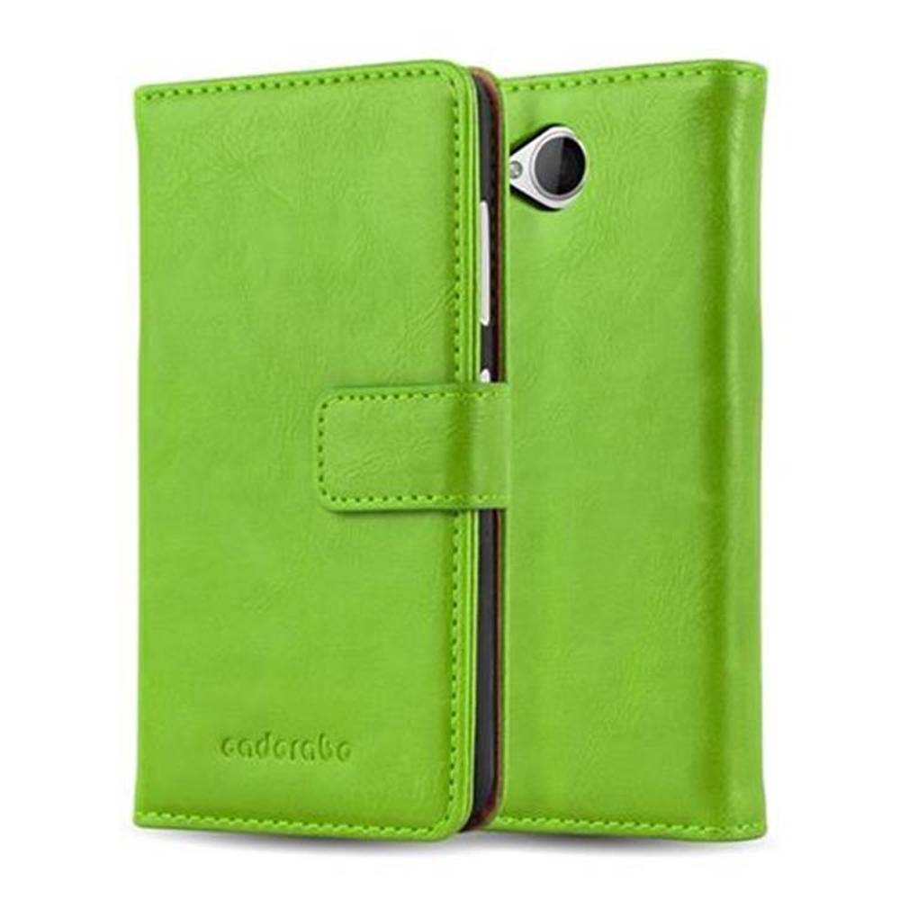 Cadorabo Hülle für Nokia Lumia 650 Schutzhülle in Grün Handyhülle Book Tasche Case Etui Luxury