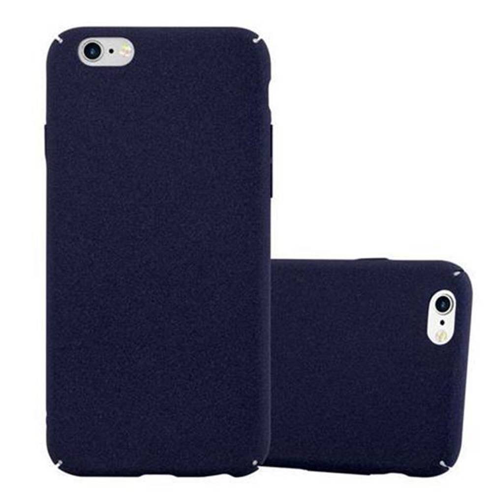 Cadorabo Schutzhülle für Apple iPhone 6 / 6S Hülle in Blau Etui Hard Case Handyhülle Cover