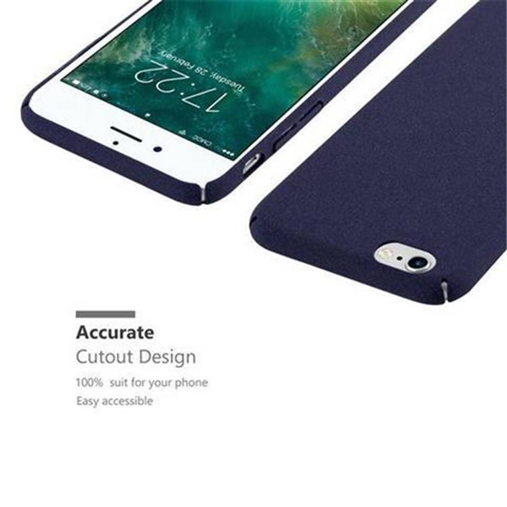 Cadorabo Schutzhülle für Apple iPhone 6 / 6S Hülle in Blau Etui Hard Case Handyhülle Cover