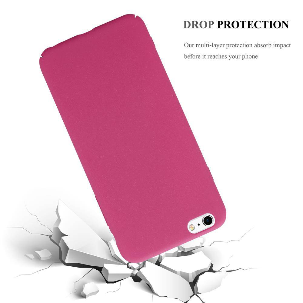 Cadorabo Schutzhülle für Apple iPhone 6 PLUS / 6S PLUS Hülle in Pink Etui Hard Case Handyhülle Cover