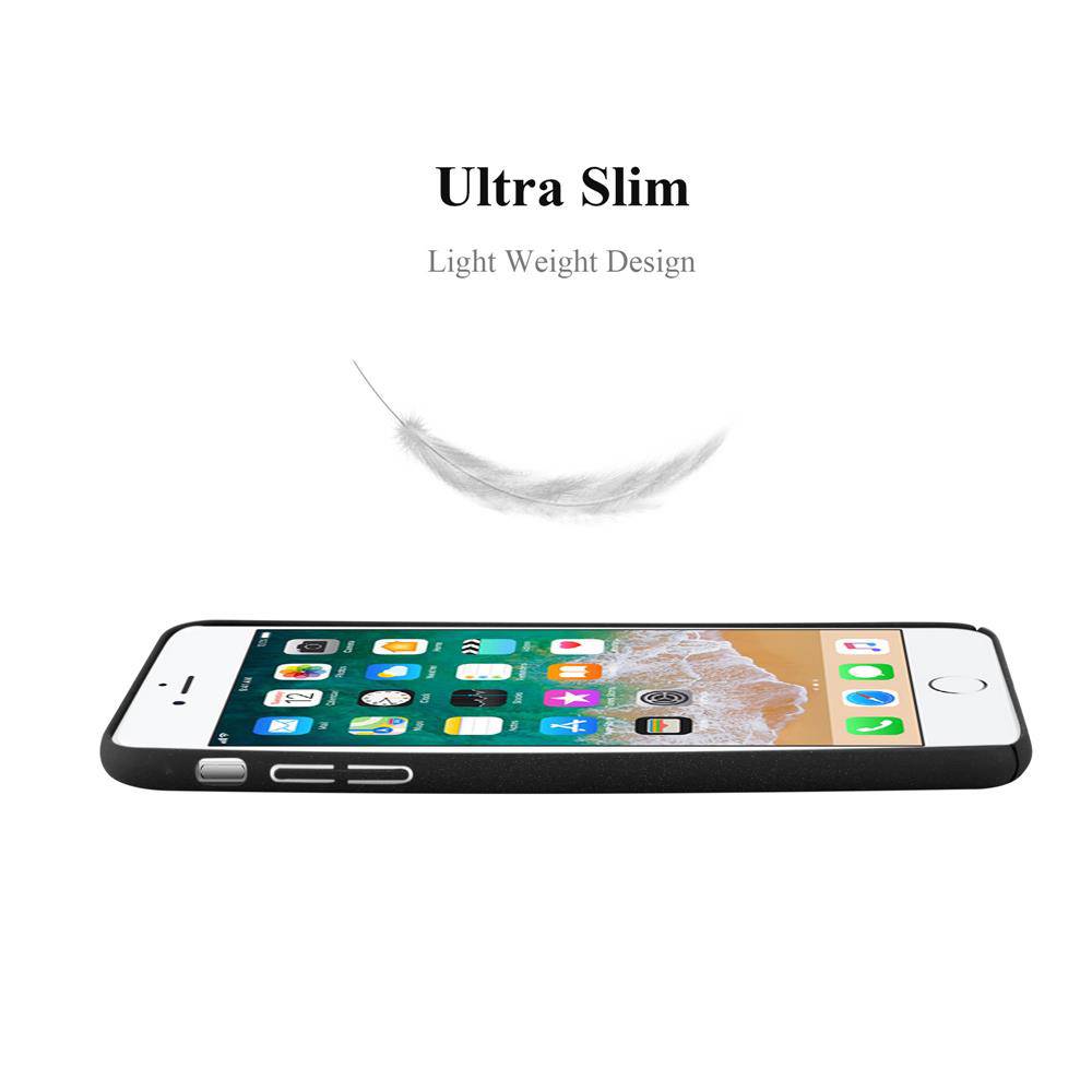 Cadorabo Schutzhülle für Apple iPhone 6 PLUS / 6S PLUS Hülle in Schwarz Etui Hard Case Handyhülle Cover