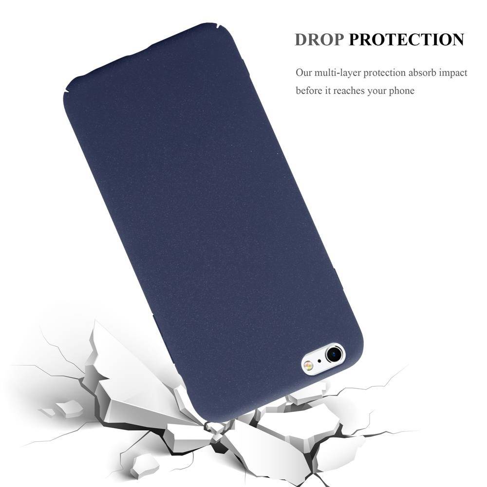 Cadorabo Schutzhülle für Apple iPhone 6 PLUS / 6S PLUS Hülle in Blau Etui Hard Case Handyhülle Cover
