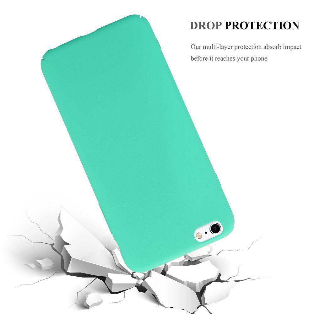 Cadorabo Schutzhülle für Apple iPhone 6 PLUS / 6S PLUS Hülle in Grün Etui Hard Case Handyhülle Cover