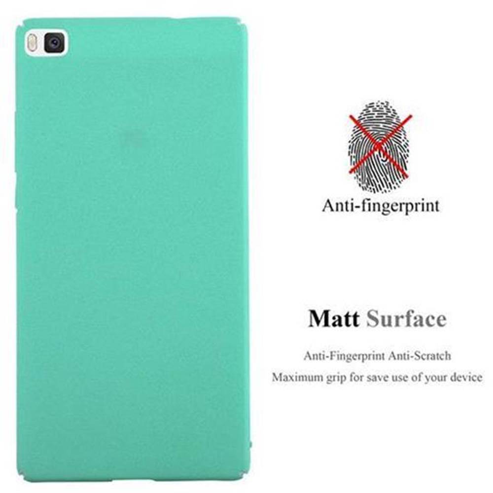 Cadorabo Schutzhülle für Huawei P8 Hülle in Grün Etui Hard Case Handyhülle Cover