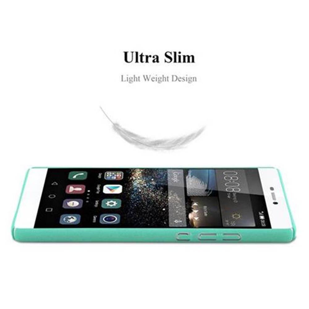 Cadorabo Schutzhülle für Huawei P8 Hülle in Grün Etui Hard Case Handyhülle Cover