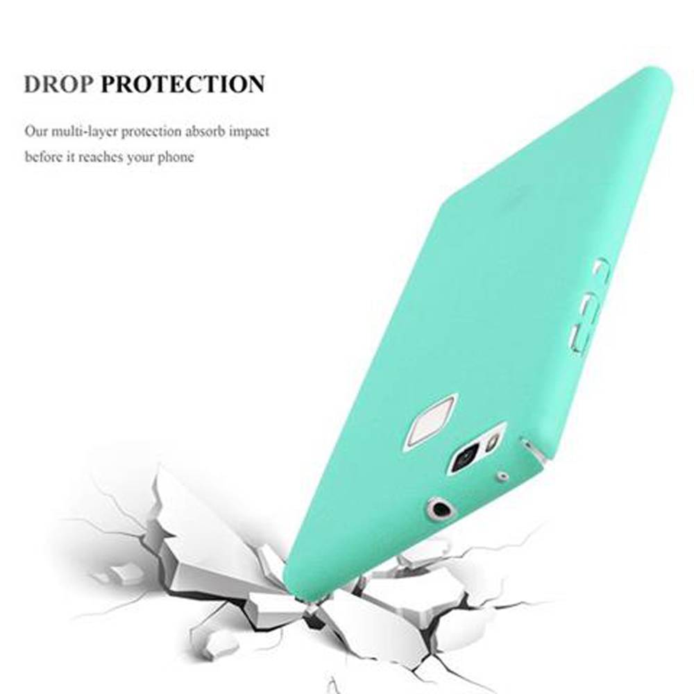 Cadorabo Schutzhülle für Huawei P9 LITE 2016 / G9 LITE Hülle in Grün Etui Hard Case Handyhülle Cover