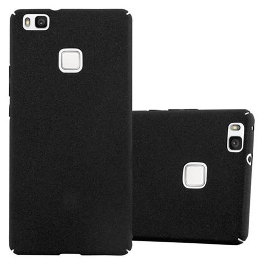 Cadorabo Schutzhülle für Huawei P9 LITE 2016 / G9 LITE Hülle in Schwarz Etui Hard Case Handyhülle Cover