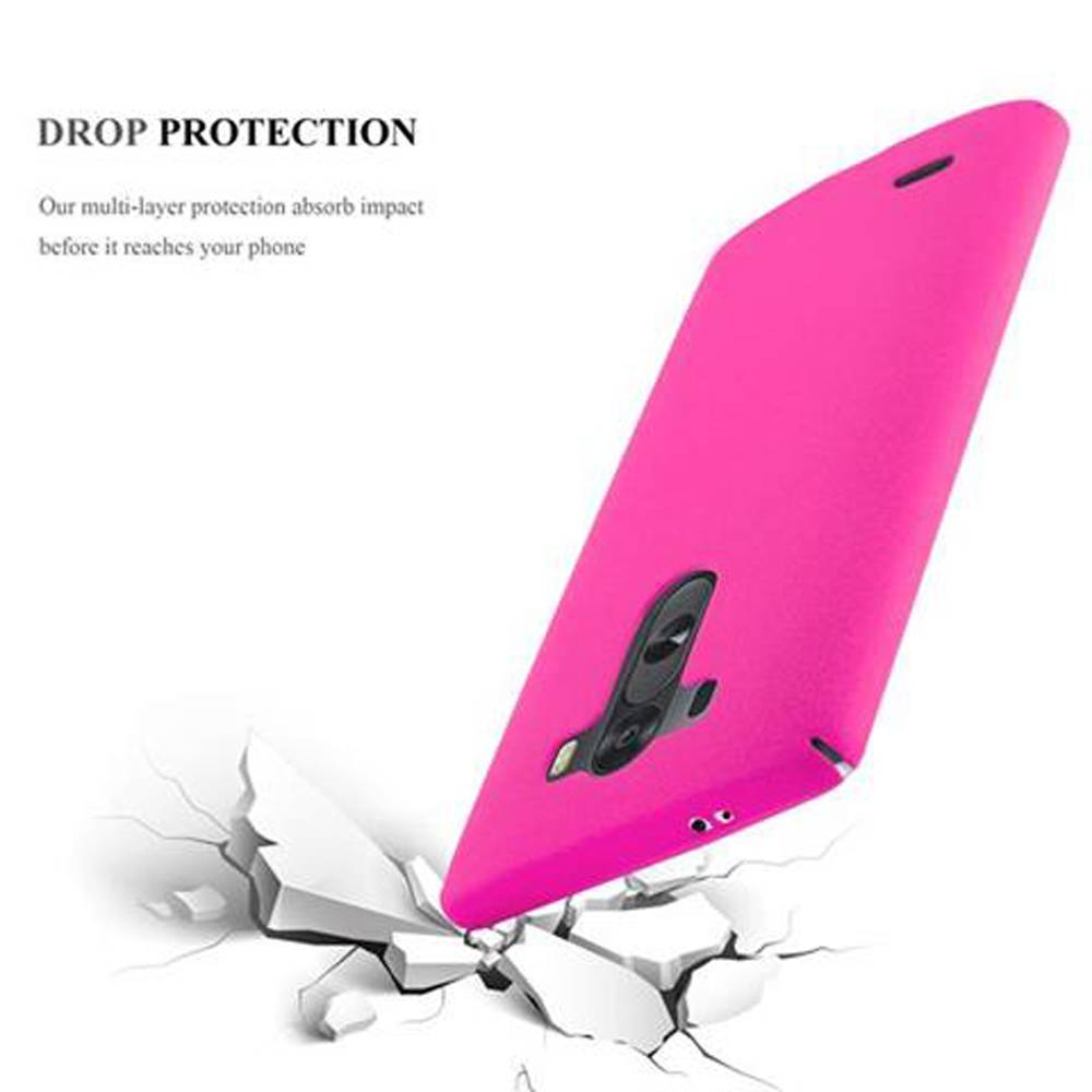 Cadorabo Schutzhülle für LG G3 Hülle in Pink Etui Hard Case Handyhülle Cover