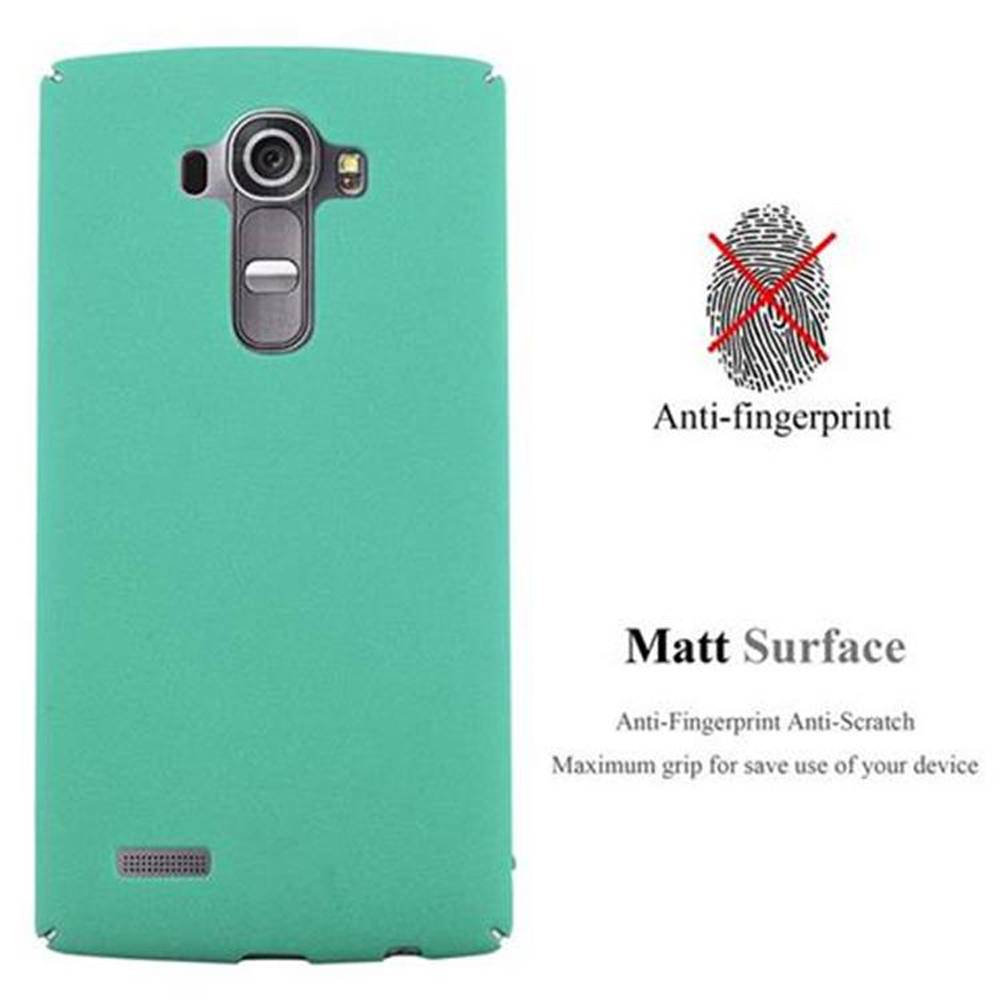 Cadorabo Schutzhülle für LG G4 / G4 PLUS Hülle in Grün Etui Hard Case Handyhülle Cover