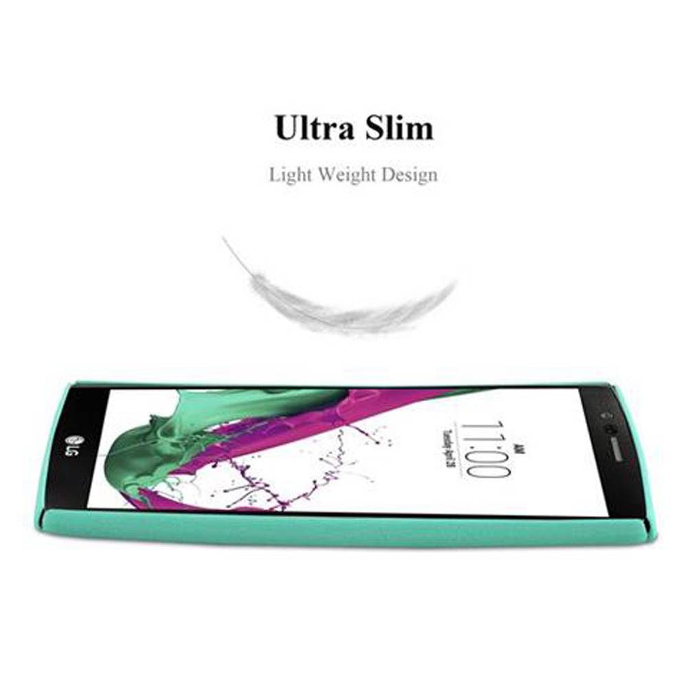 Cadorabo Schutzhülle für LG G4 / G4 PLUS Hülle in Grün Etui Hard Case Handyhülle Cover