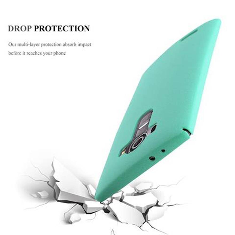 Cadorabo Schutzhülle für LG G4 / G4 PLUS Hülle in Grün Etui Hard Case Handyhülle Cover