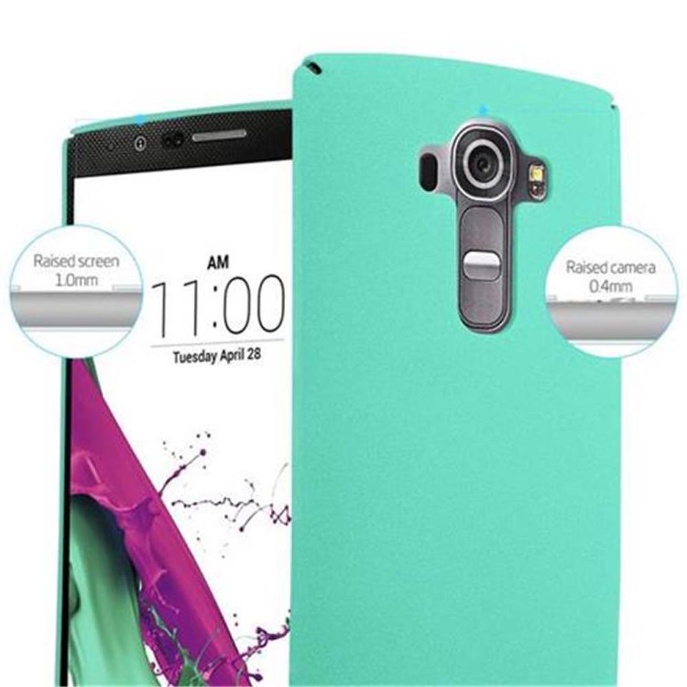 Cadorabo Schutzhülle für LG G4 / G4 PLUS Hülle in Grün Etui Hard Case Handyhülle Cover