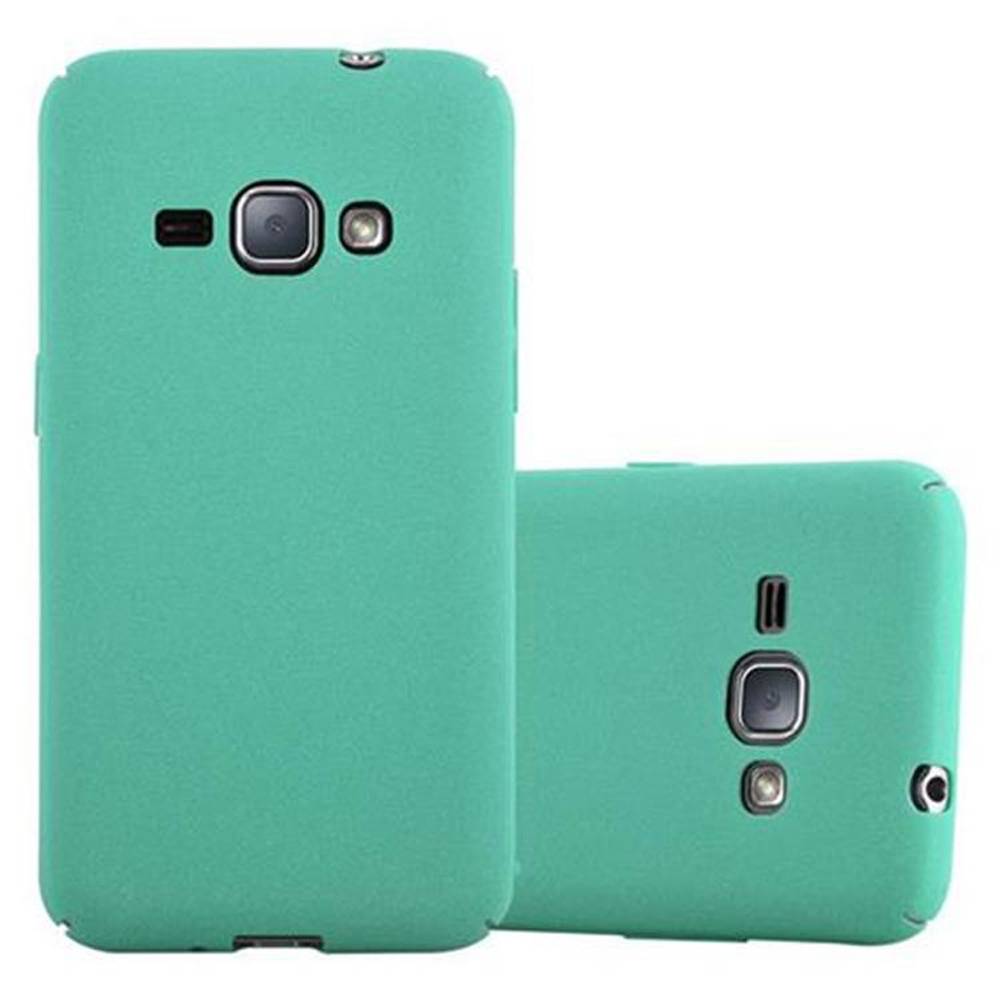 Cadorabo Schutzhülle für Samsung Galaxy J1 2016 Hülle in Grün Etui Hard Case Handyhülle Cover