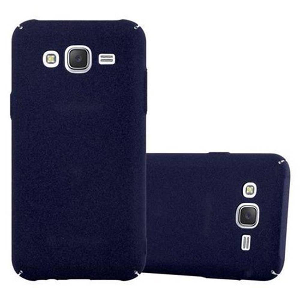 Cadorabo Schutzhülle für Samsung Galaxy J5 2015 Hülle in Blau Etui Hard Case Handyhülle Cover