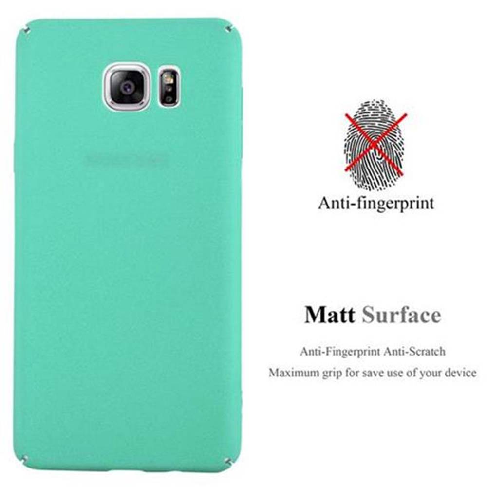 Cadorabo Schutzhülle für Samsung Galaxy NOTE 5 Hülle in Grün Etui Hard Case Handyhülle Cover
