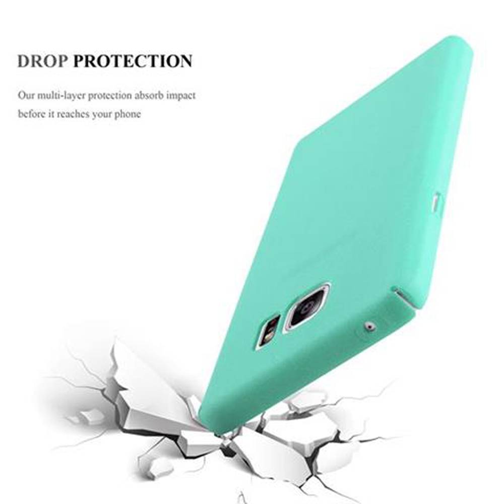 Cadorabo Schutzhülle für Samsung Galaxy NOTE 5 Hülle in Grün Etui Hard Case Handyhülle Cover