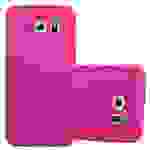 Cadorabo Schutzhülle für Samsung Galaxy S6 Hülle in Pink Etui Hard Case Handyhülle Cover