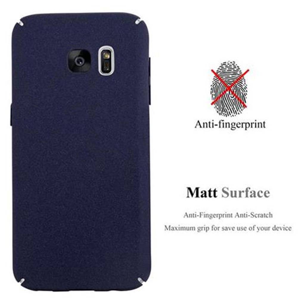 Cadorabo Schutzhülle für Samsung Galaxy S7 Hülle in Blau Etui Hard Case Handyhülle Cover