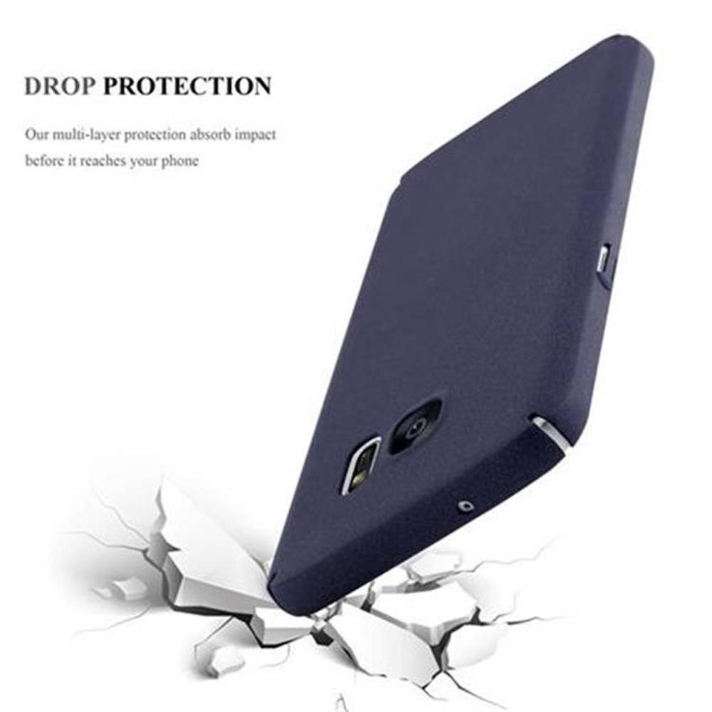 Cadorabo Schutzhülle für Samsung Galaxy S7 Hülle in Blau Etui Hard Case Handyhülle Cover