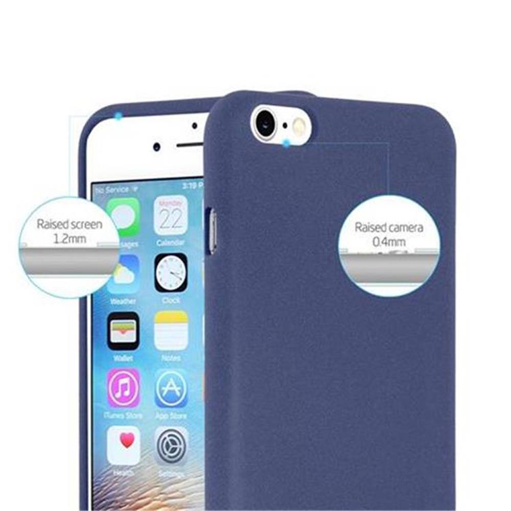 Cadorabo Schutzhülle für Apple iPhone 6 PLUS / 6S PLUS Hülle in Blau Handyhülle TPU Etui Cover Case