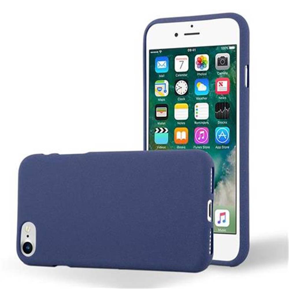 Cadorabo Schutzhülle für Apple iPhone 7 / 7S / 8 / SE 2020 Hülle in Blau Handyhülle TPU Etui Cover Case