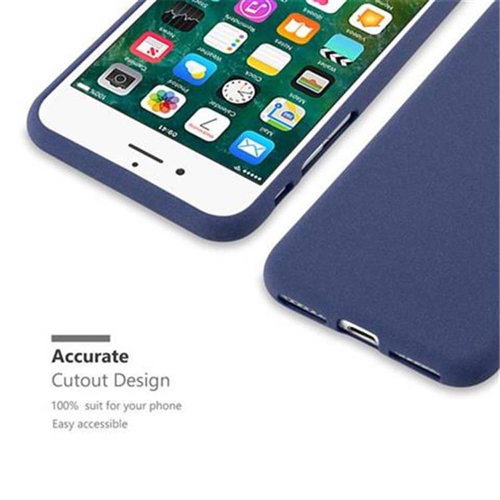 Cadorabo Schutzhülle für Apple iPhone 7 / 7S / 8 / SE 2020 Hülle in Blau Handyhülle TPU Etui Cover Case