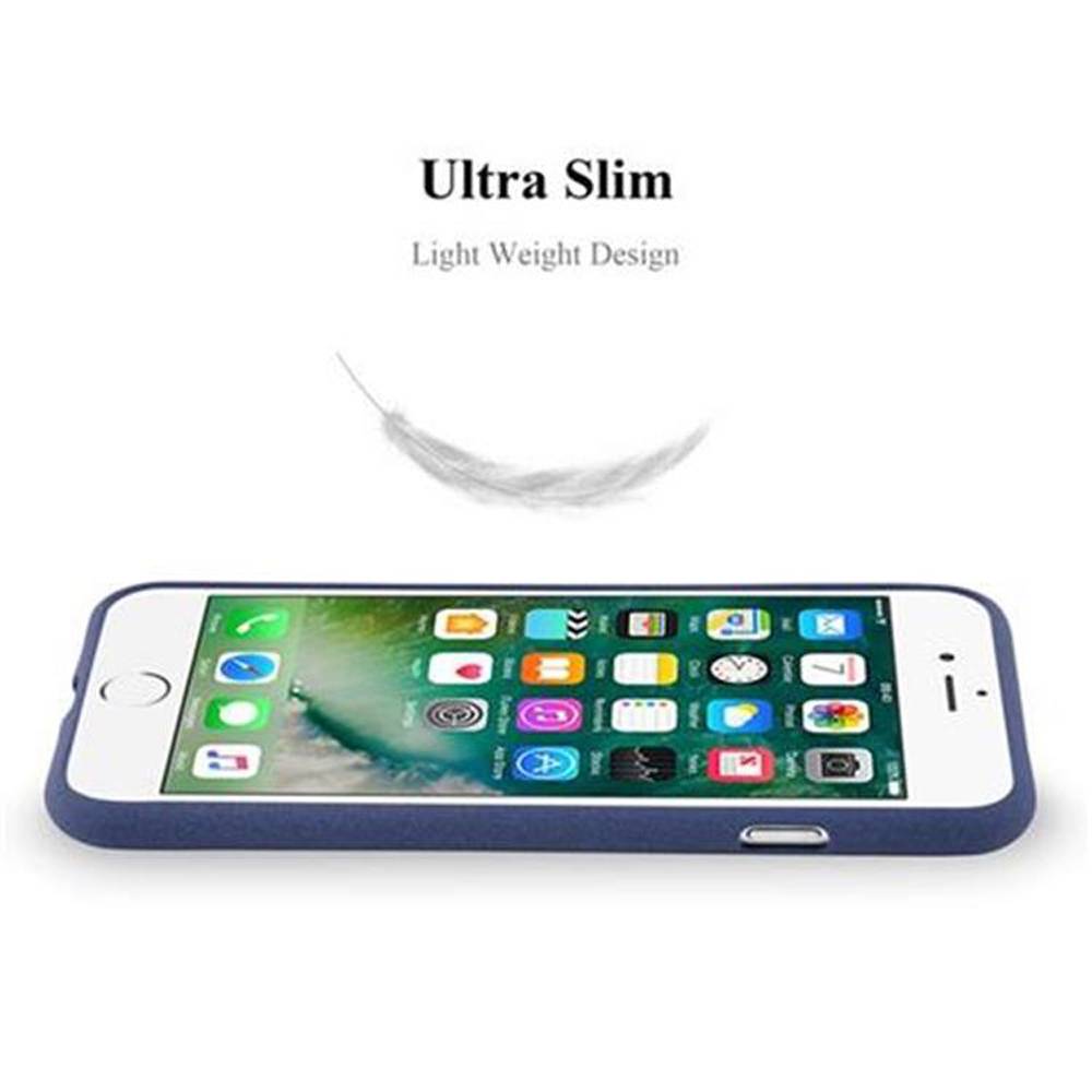 Cadorabo Schutzhülle für Apple iPhone 7 / 7S / 8 / SE 2020 Hülle in Blau Handyhülle TPU Etui Cover Case