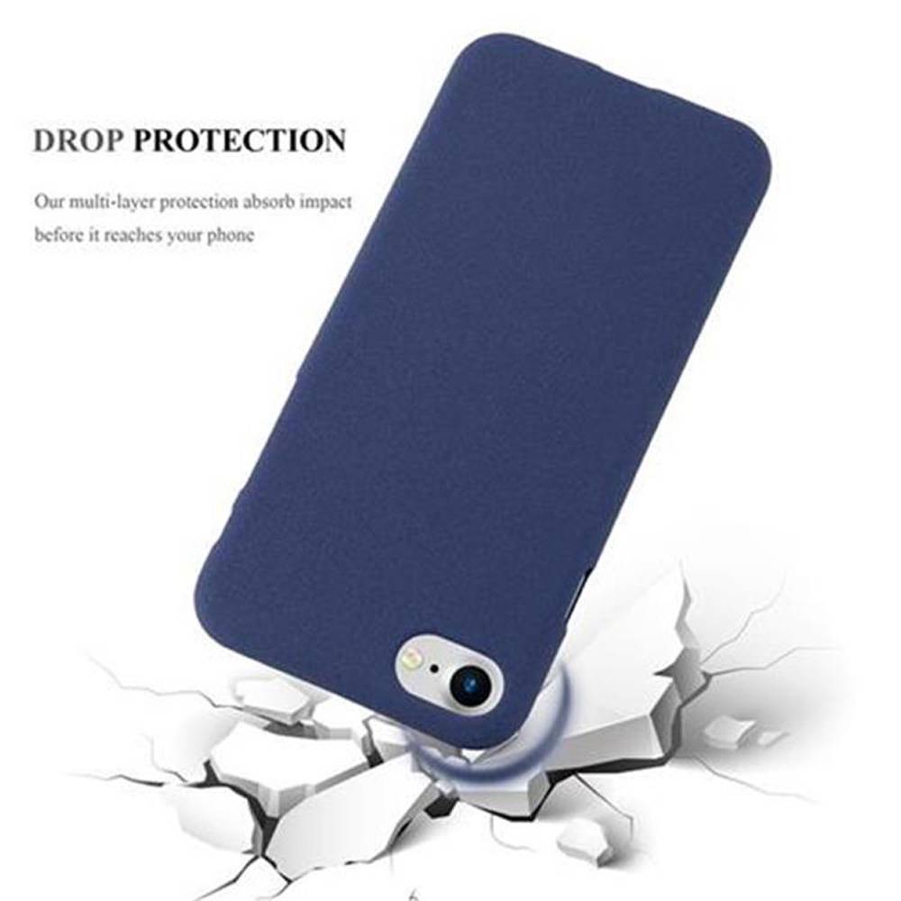Cadorabo Schutzhülle für Apple iPhone 7 / 7S / 8 / SE 2020 Hülle in Blau Handyhülle TPU Etui Cover Case