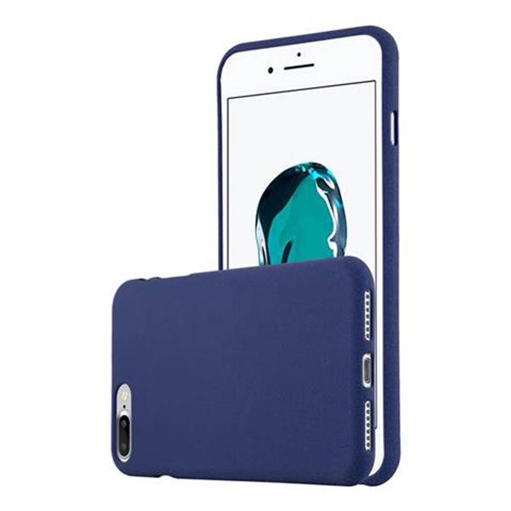 Cadorabo Schutzhülle für Apple iPhone 7 PLUS / 7S PLUS / 8 PLUS Hülle in Blau Handyhülle TPU Etui Cover Case