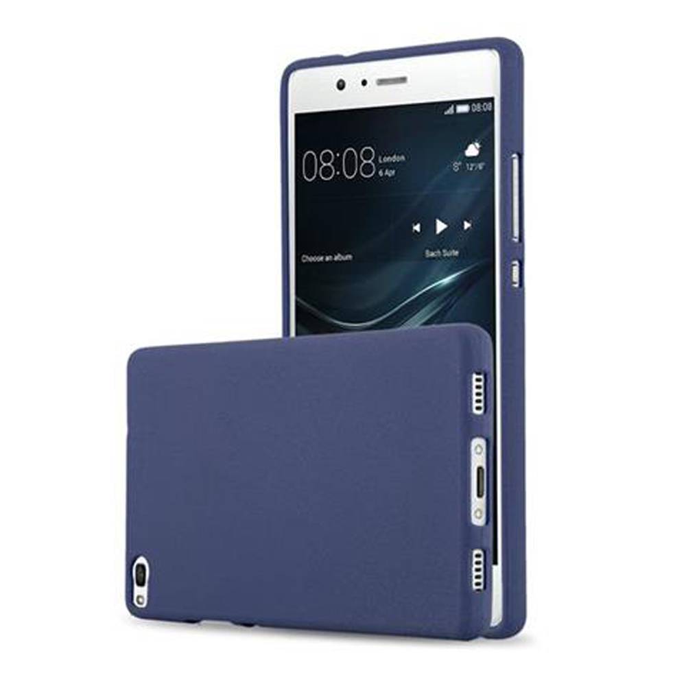 Cadorabo Schutzhülle für Huawei P8 Hülle in Blau Handyhülle TPU Etui Cover Case