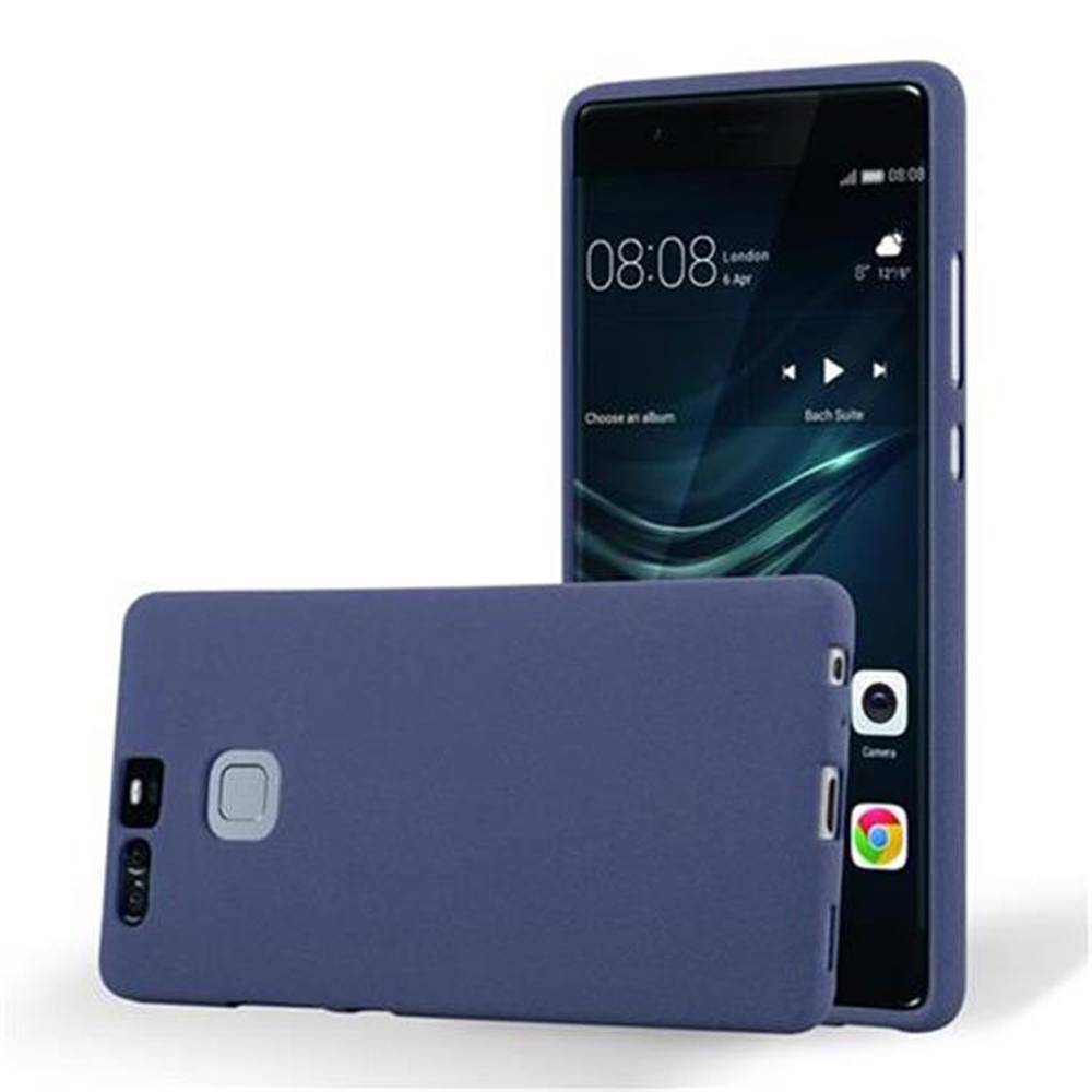 Cadorabo Schutzhülle für Huawei P9 Hülle in Blau Handyhülle TPU Etui Cover Case