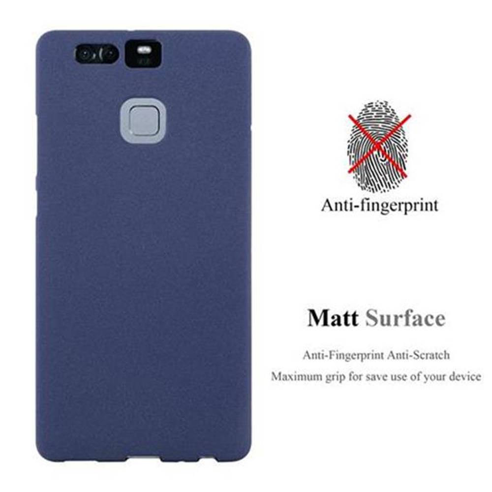 Cadorabo Schutzhülle für Huawei P9 Hülle in Blau Handyhülle TPU Etui Cover Case