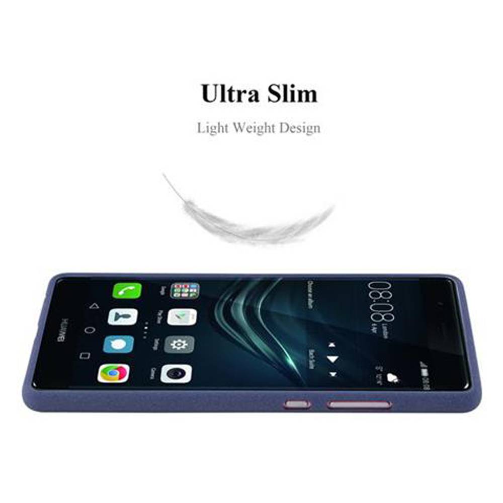 Cadorabo Schutzhülle für Huawei P9 Hülle in Blau Handyhülle TPU Etui Cover Case