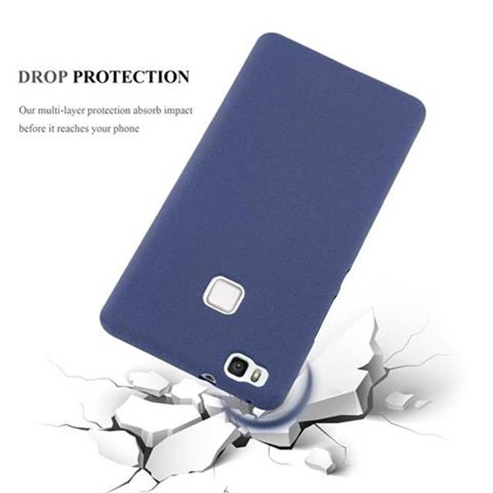 Cadorabo Schutzhülle für Huawei P9 LITE 2016 / G9 LITE Hülle in Blau Handyhülle TPU Etui Cover Case