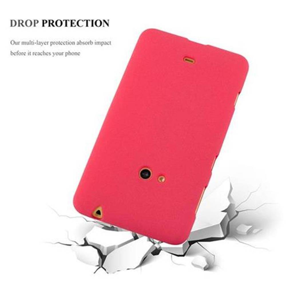 Cadorabo Schutzhülle für Nokia Lumia 625 Hülle in Rot Handyhülle TPU Etui Cover Case