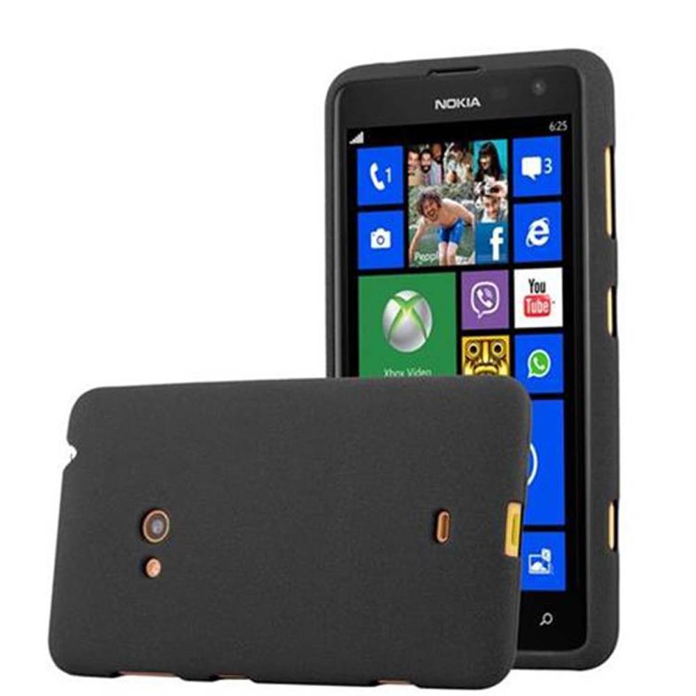 Cadorabo Schutzhülle für Nokia Lumia 625 Hülle in Schwarz Handyhülle TPU Etui Cover Case