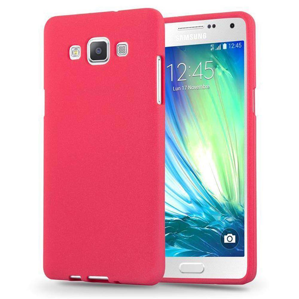 Cadorabo Schutzhülle für Samsung Galaxy A3 2015 Hülle in Rot Handyhülle TPU Etui Cover Case